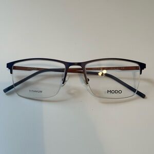 modo titanium 4235 navy Men’s Size 54 - 18 ¬ 145 Half Rim